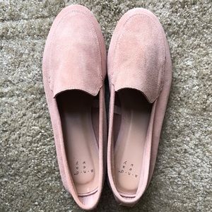 Brand new Pink Suede Loafers